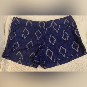 Blue patterned women’s shorts
